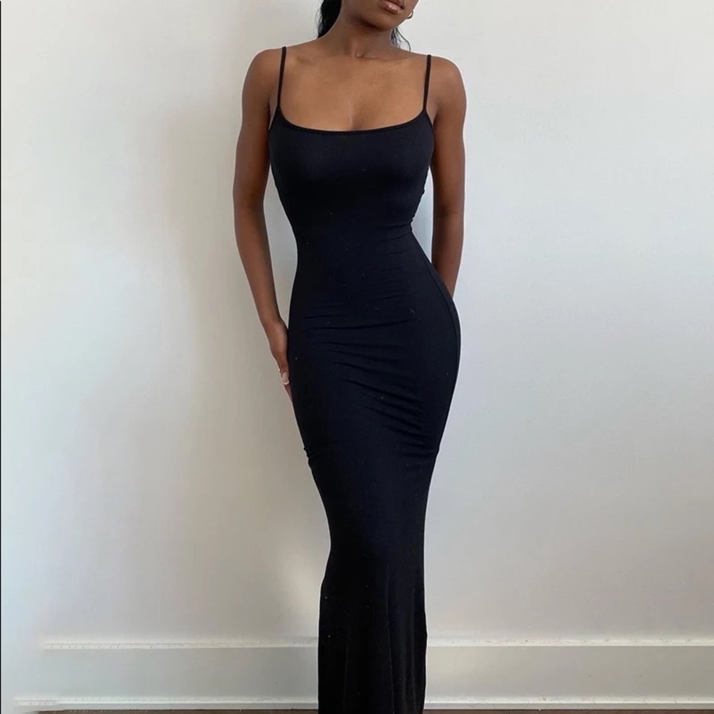 Black Summer Sleeveless Sexy Dress